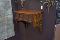 Gothic Oak Wall Shelf