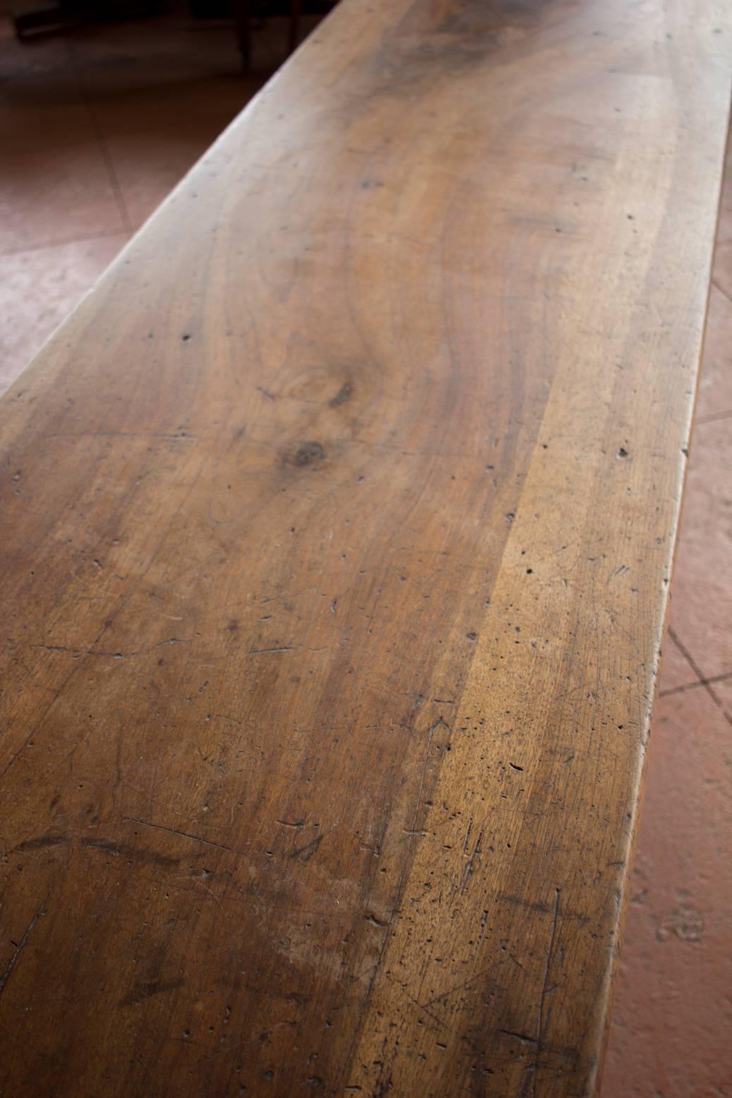 Substantial 19th Century French Walnut Draper's Table 5