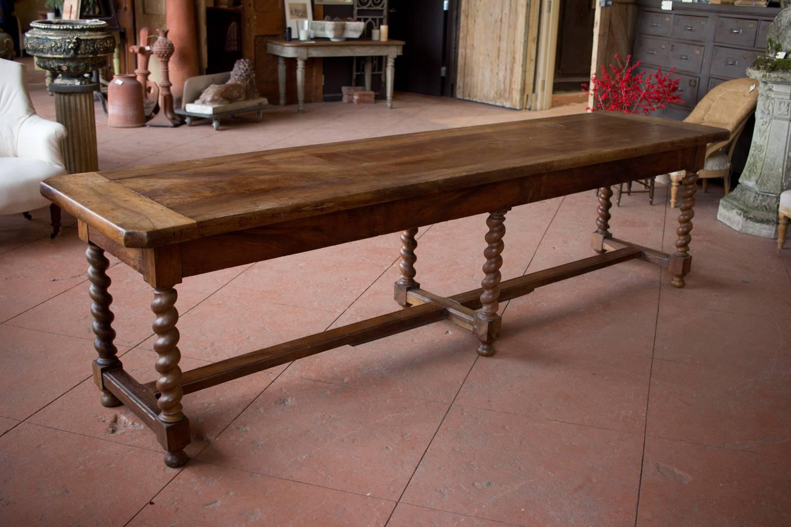 Substantial 19th Century French Walnut Draper's Table 6