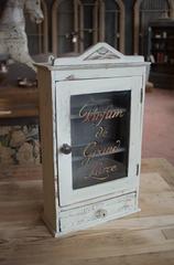 Small Vintage French Apothecary Cabinet