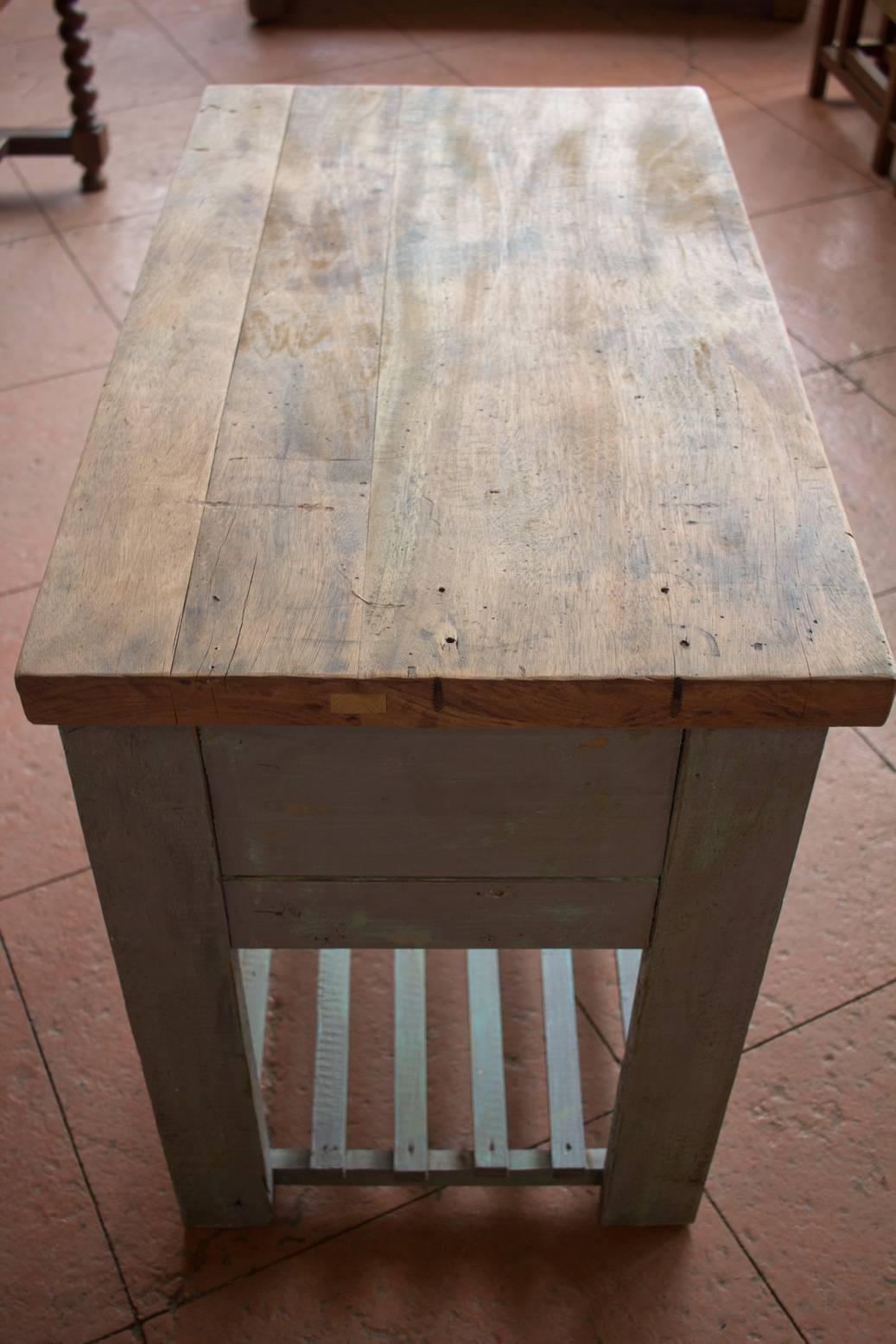 antique kitchen work table