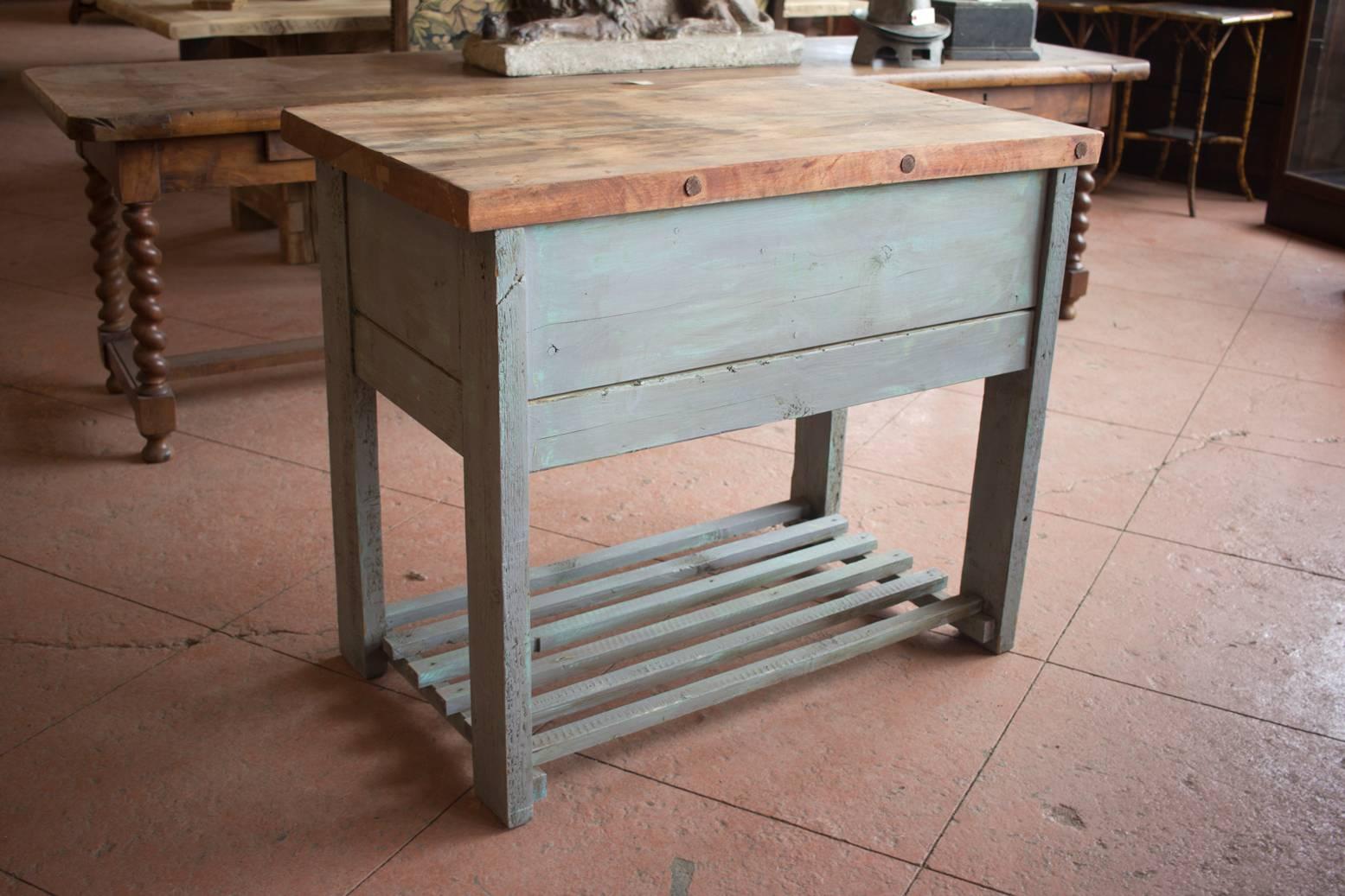 Vintage French Kitchen Work Table 2
