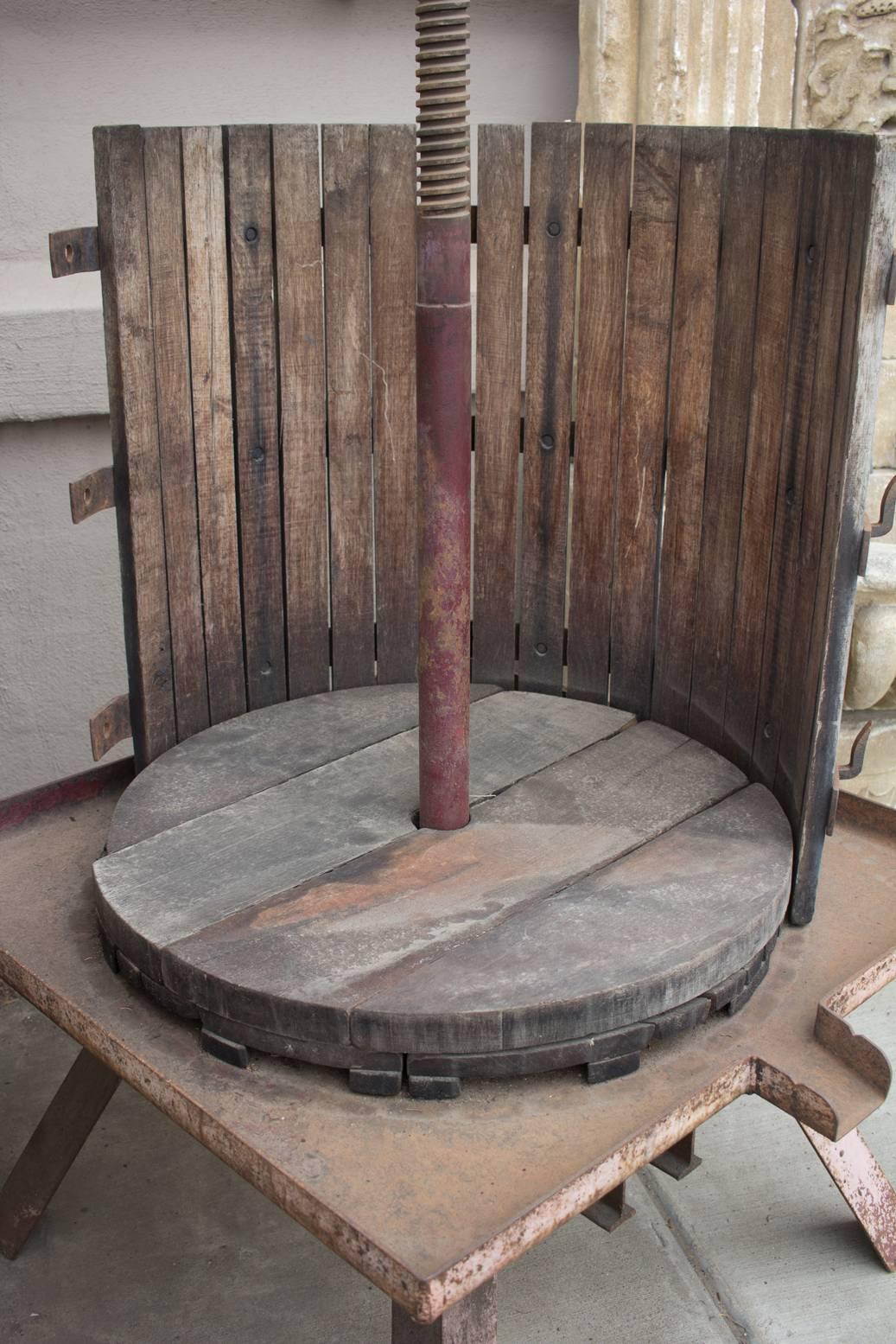 Very Large Antique French Wine Press at 1stDibs antique wine press