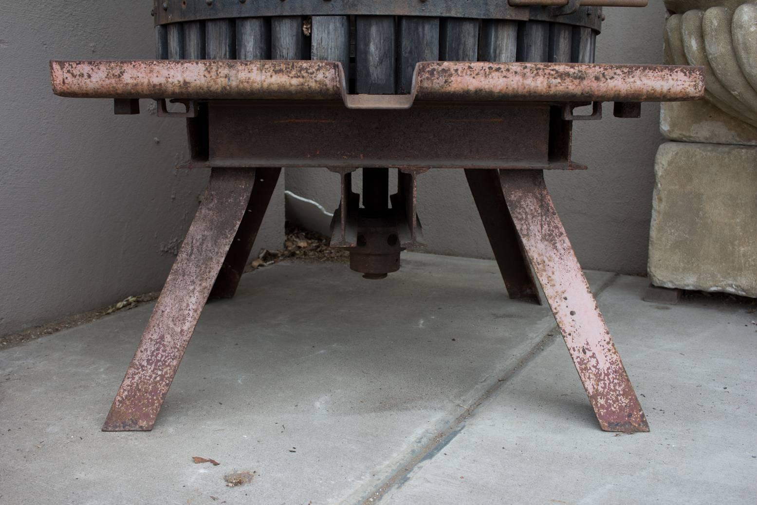 Very Large Antique French Wine Press at 1stDibs antique wine press