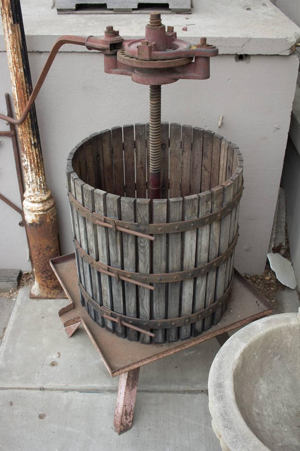Very Large Antique French Wine Press at 1stdibs