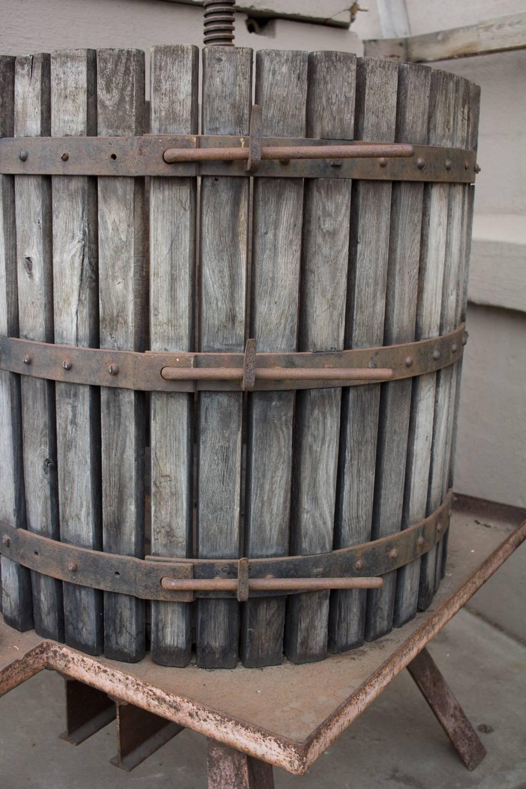 Very Large Antique French Wine Press at 1stDibs antique wine press