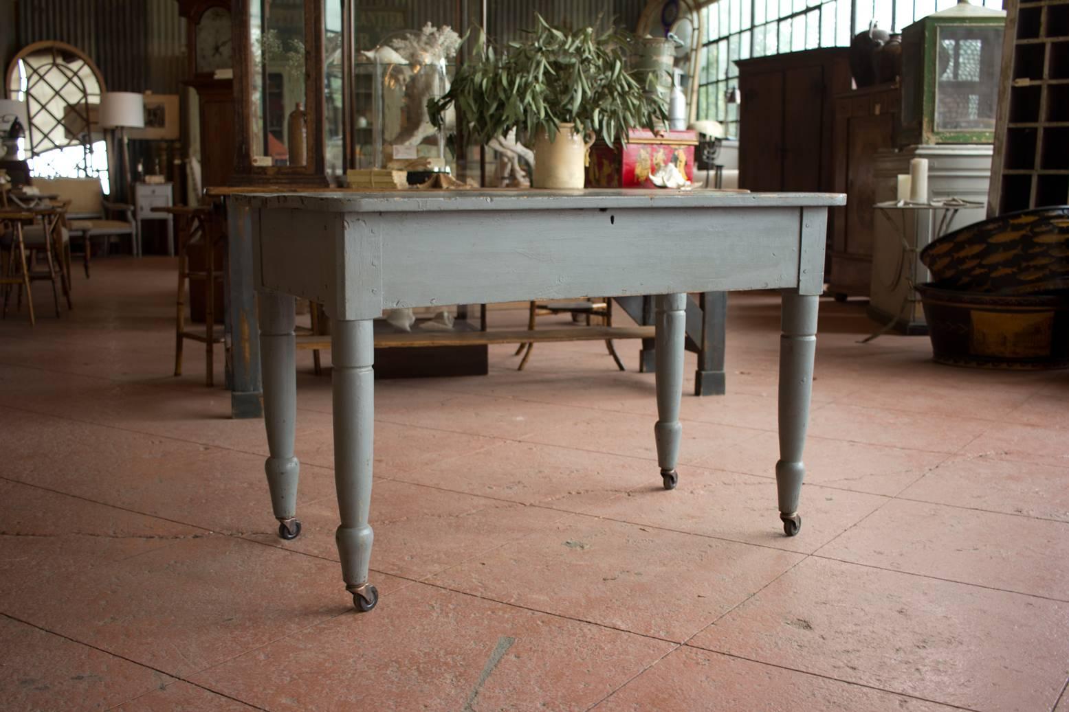 Industrial Antique American Mercantile Table