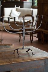 Vintage Wrought Iron Menorah