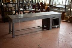 Rare English Workbench With Original Paint