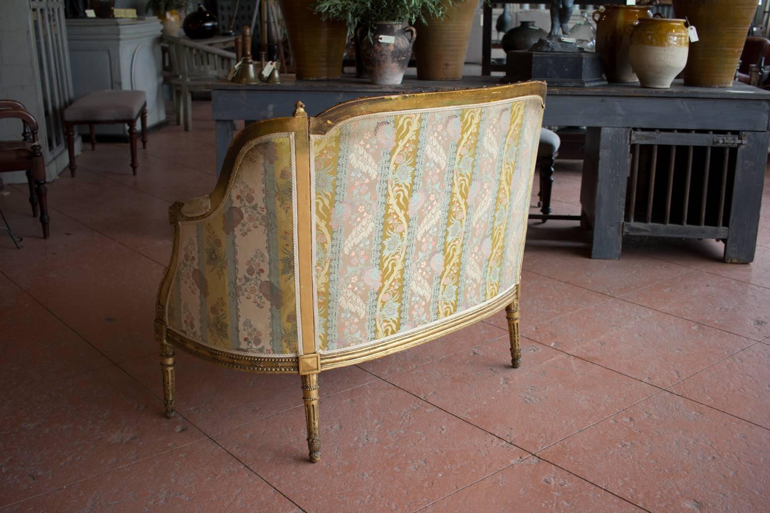 Petite French Bergère Settee 3