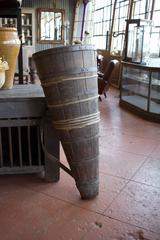 Antique French Cleft Oak Grape Harvest Hotte
