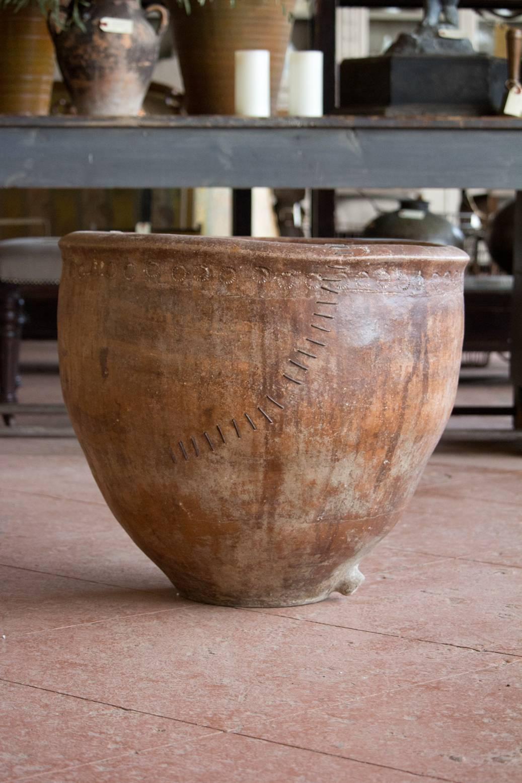 Spanish Antique Catalan Olive Pot