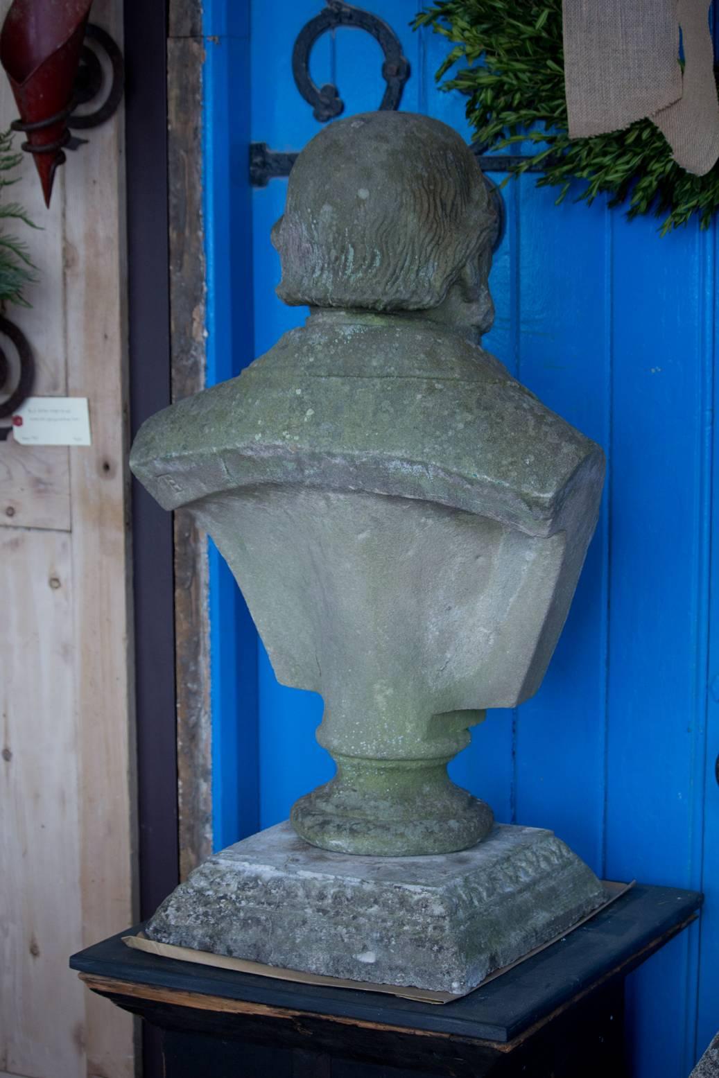 Antique British Stone Bust of William Ewart Gladstone 5