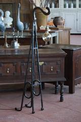 19th Century English Railway Bracket Floor Lamp