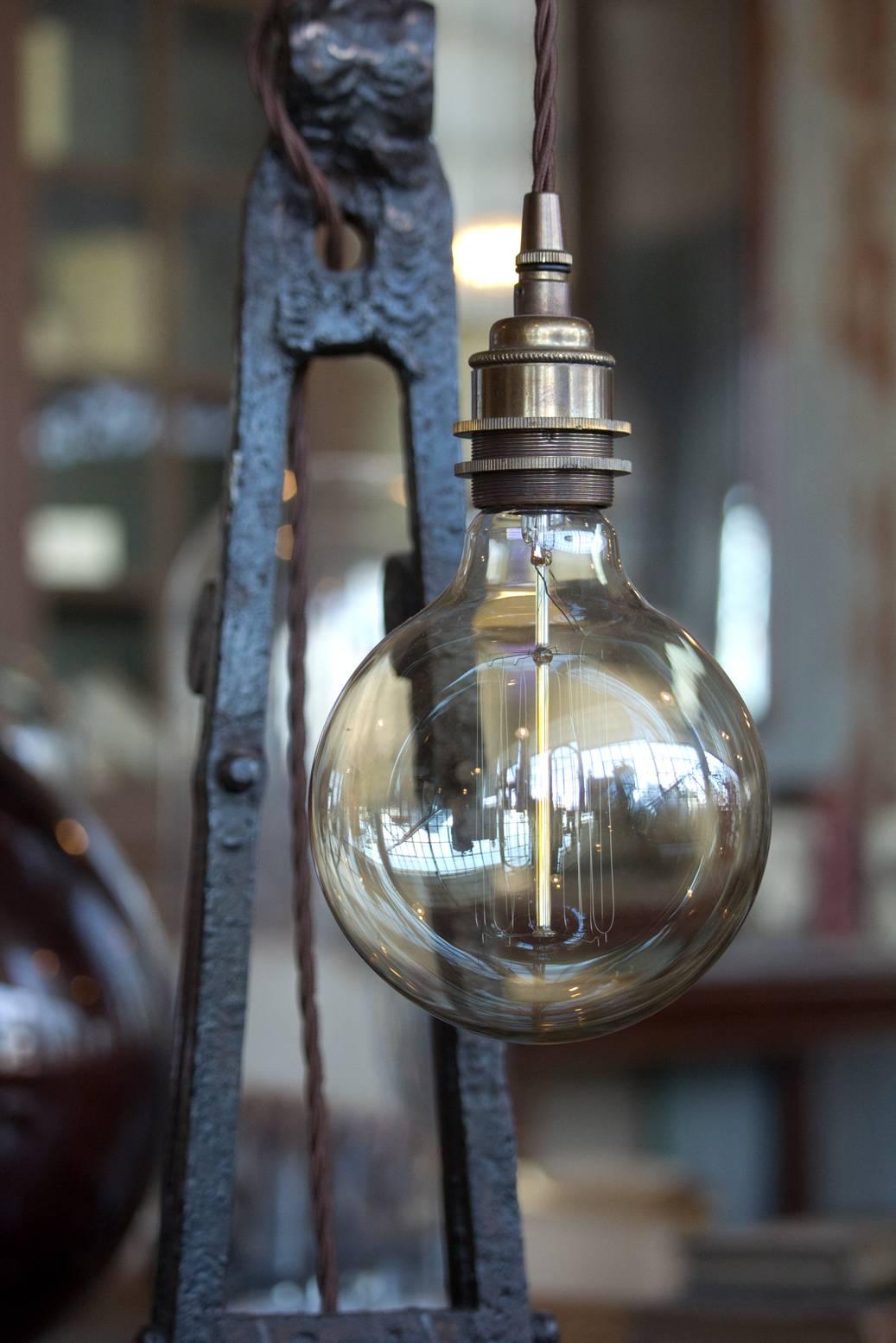 British 19th Century English Railway Bracket Floor Lamp