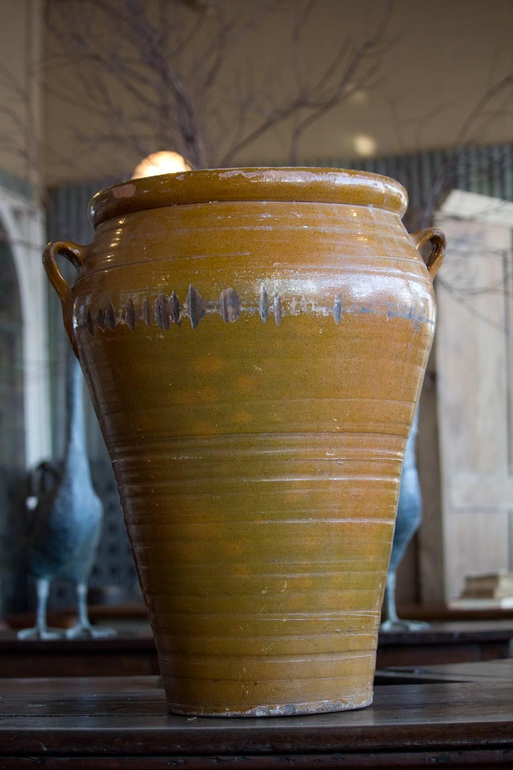 Terracotta 19th Century Catalan Olive Pot