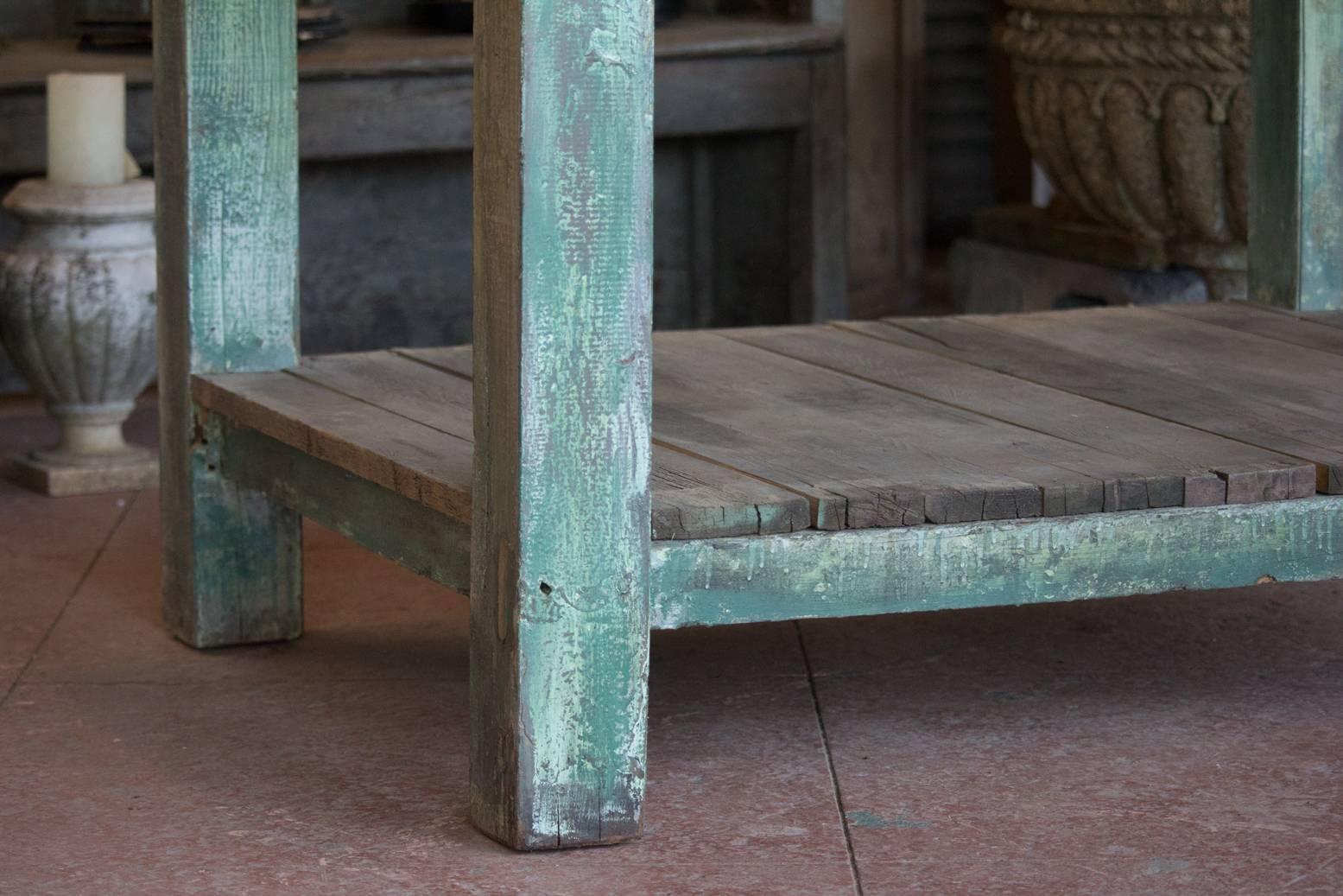 20th Century Antique Work Table or Kitchen Island