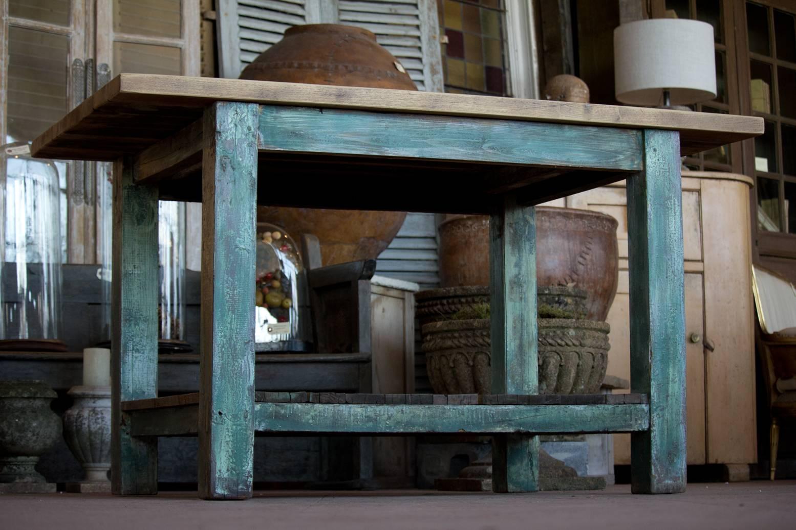 Industrial Antique Work Table or Kitchen Island
