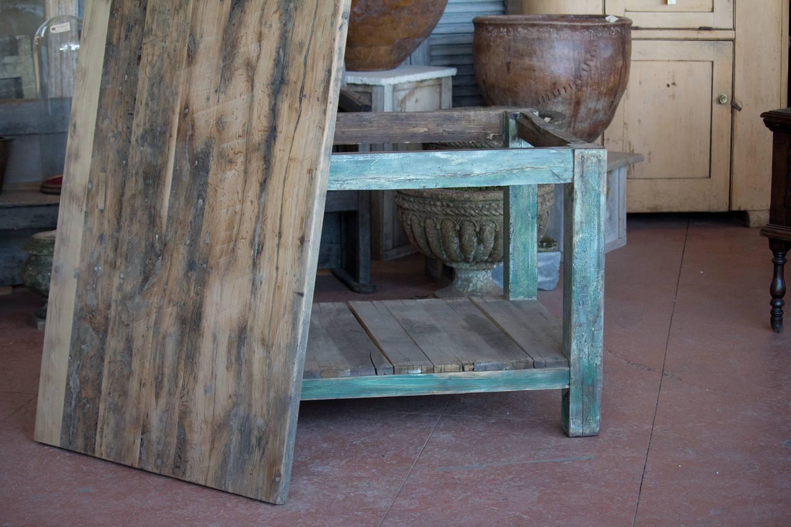 Antique Work Table or Kitchen Island 3
