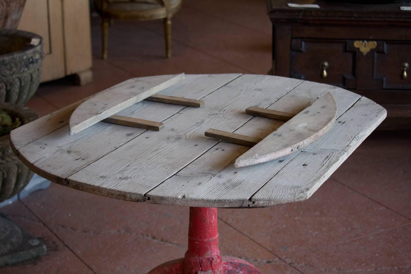 Antique French Farmhouse Tripod Table 1