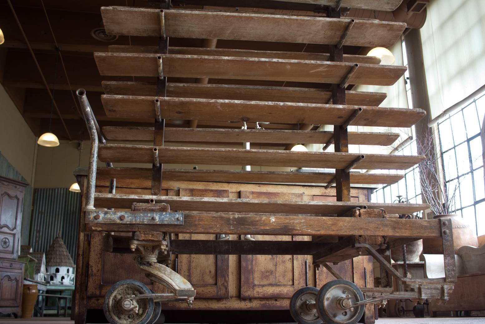 American Rare Antique Factory Cart