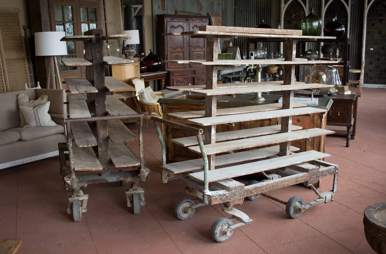 Rare Antique Factory Cart 5