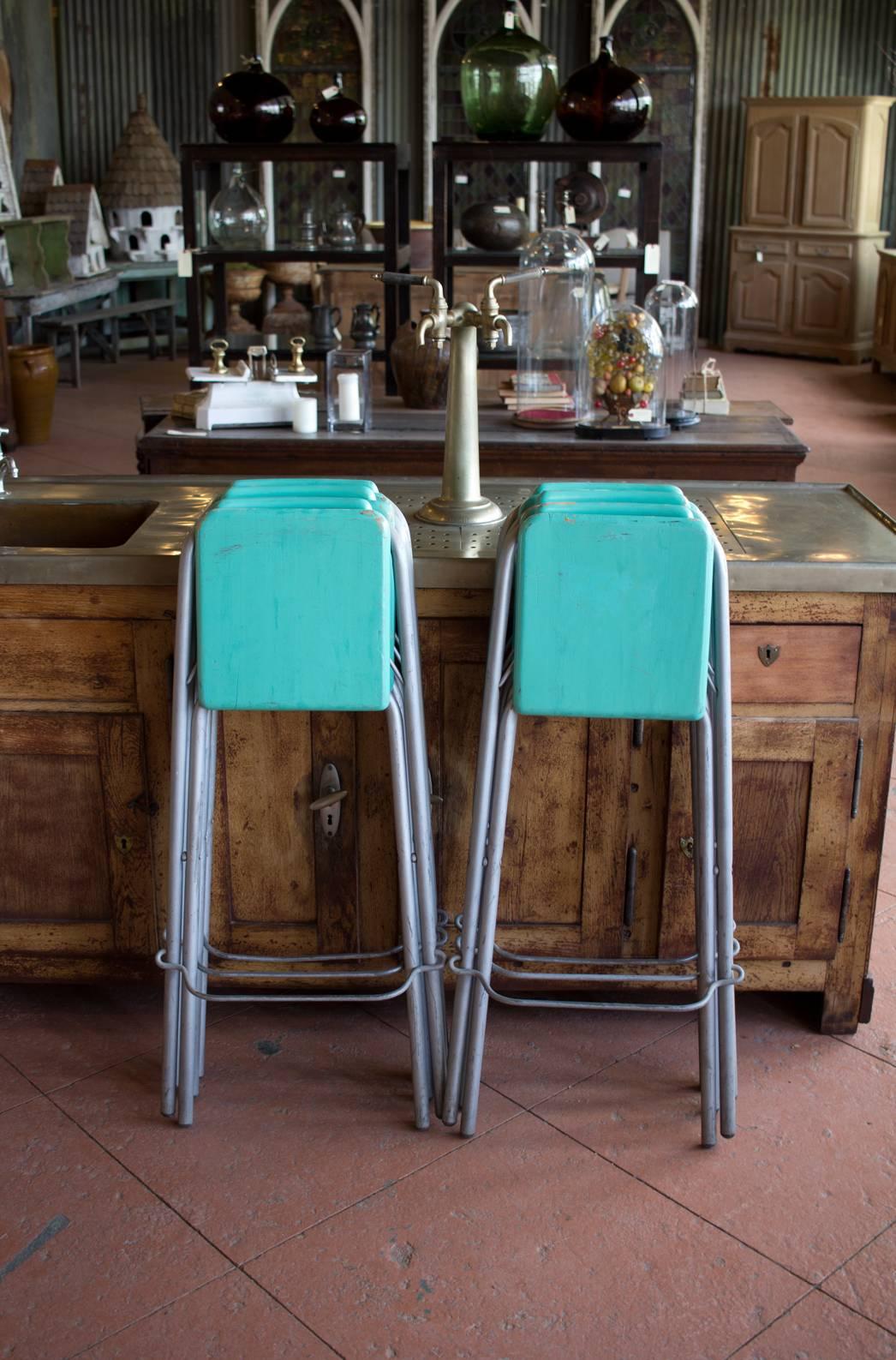 Vintage Belgian Mid-Century Bar Stool 2