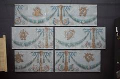 Rare Set of Seven 18th Century Rococo Painted Panels