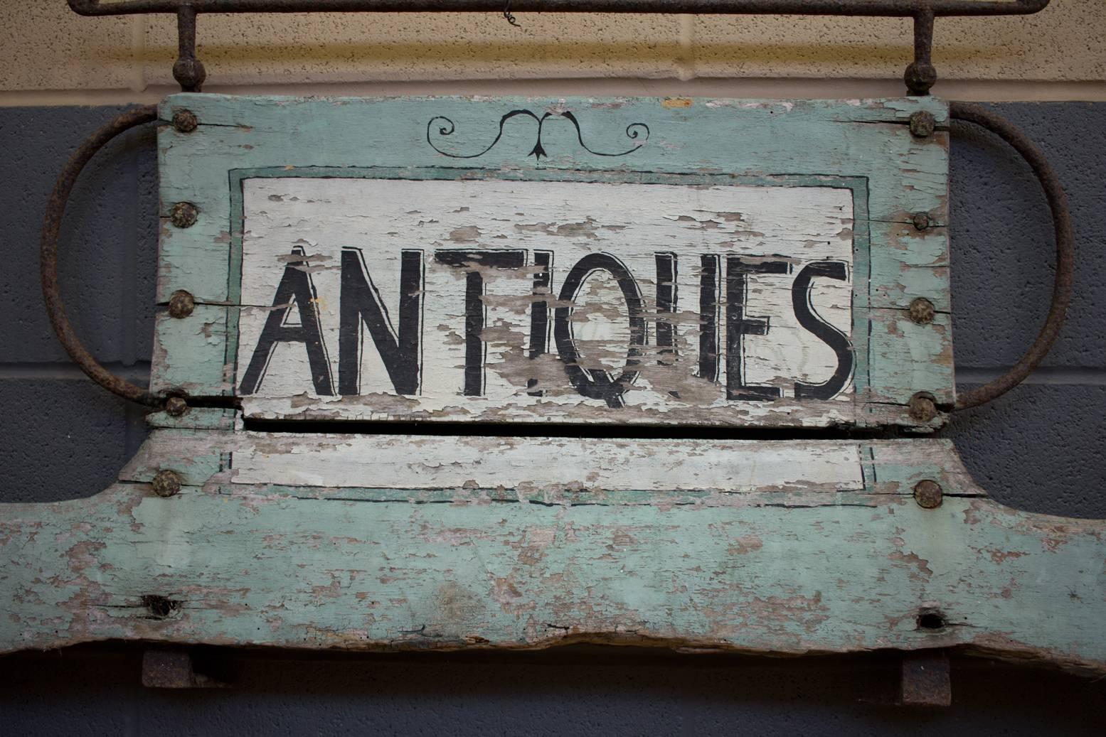 British Mercantile English Antiques Sign