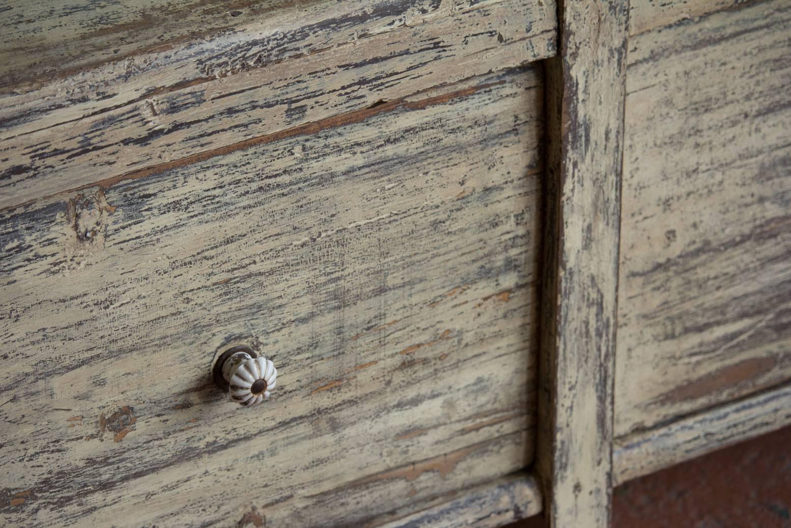 Pine Antique Stripped Back Bench