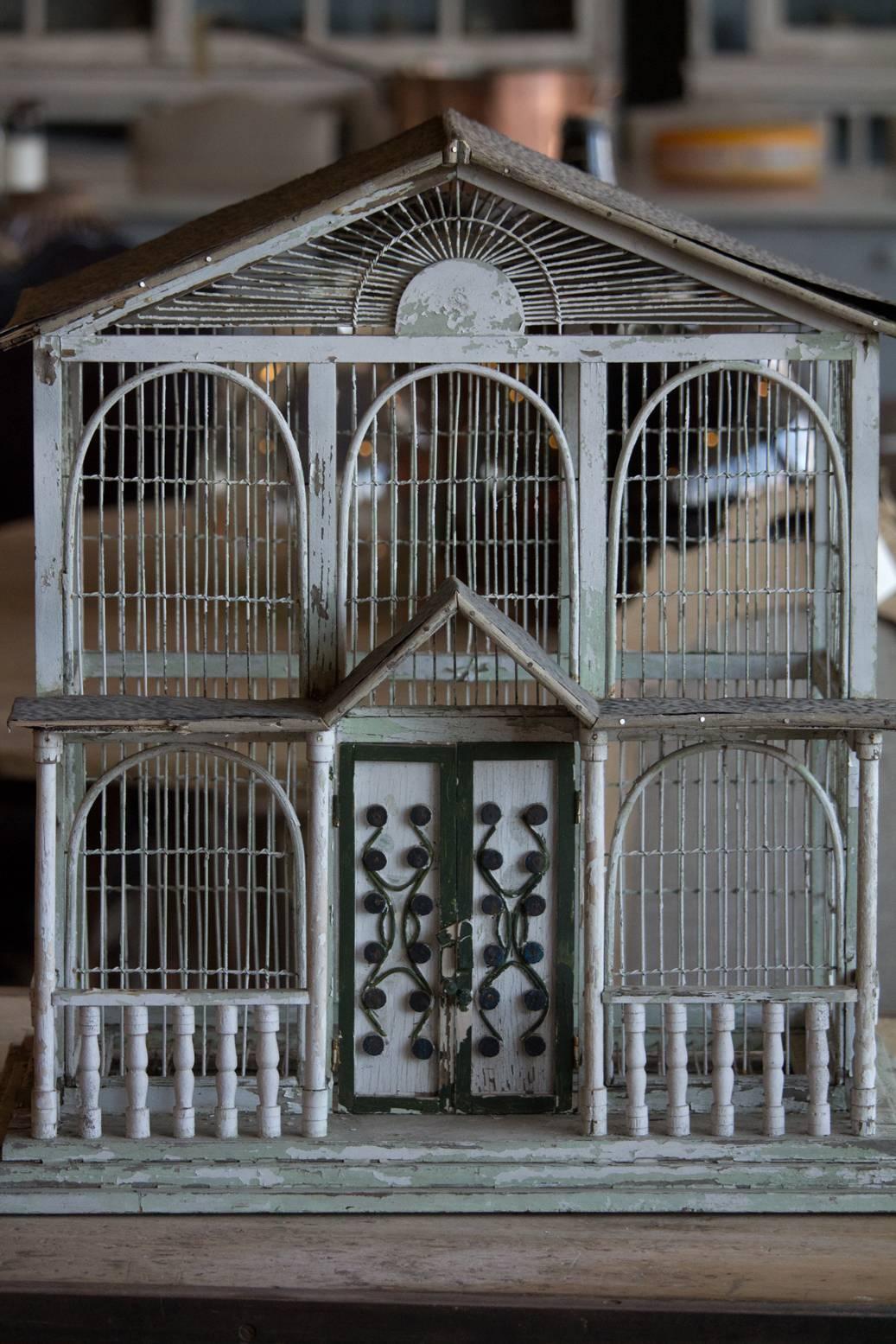 Gothic Revival American Vintage Bird Cage