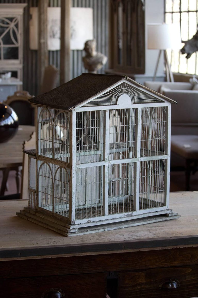 Cage à oiseaux américaine vintage sur 1stDibs