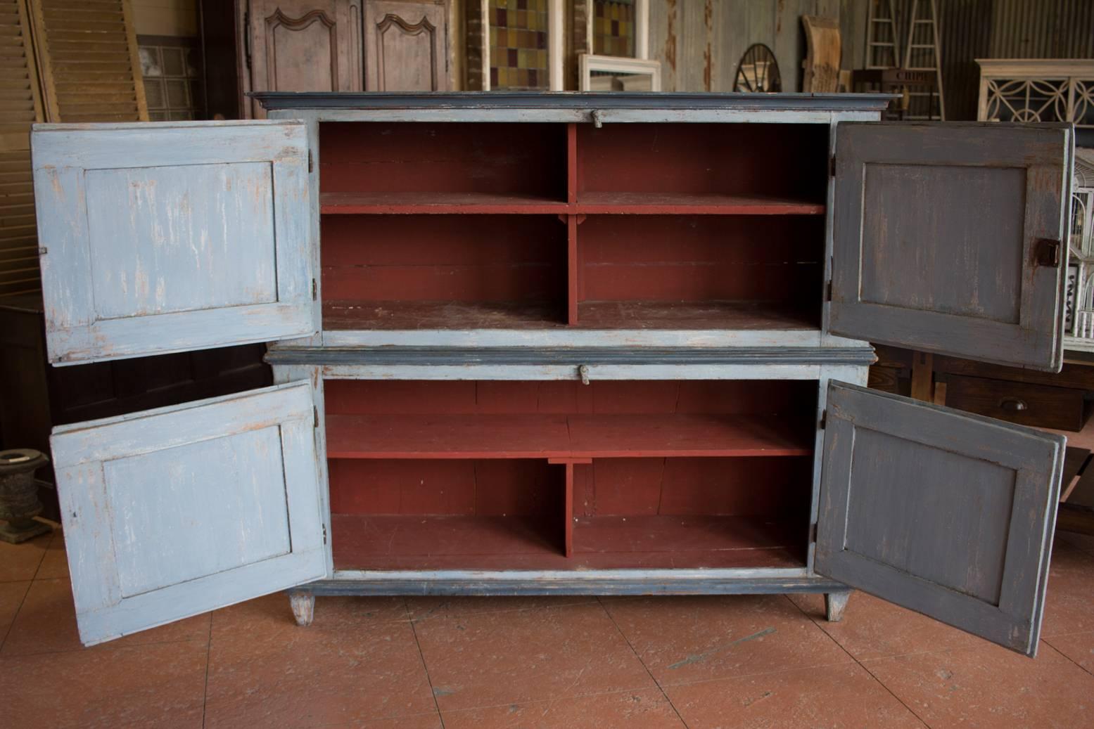 Painted Early 19th Century Swedish Cupboard