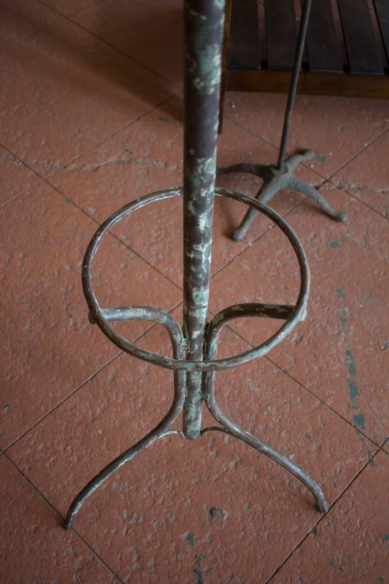 Antique Wrought Iron Coat Rack at 1stDibs