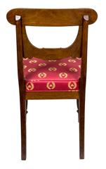 Important Rare Set of Six Neoclassical Side Chairs, Boston, circa 1815