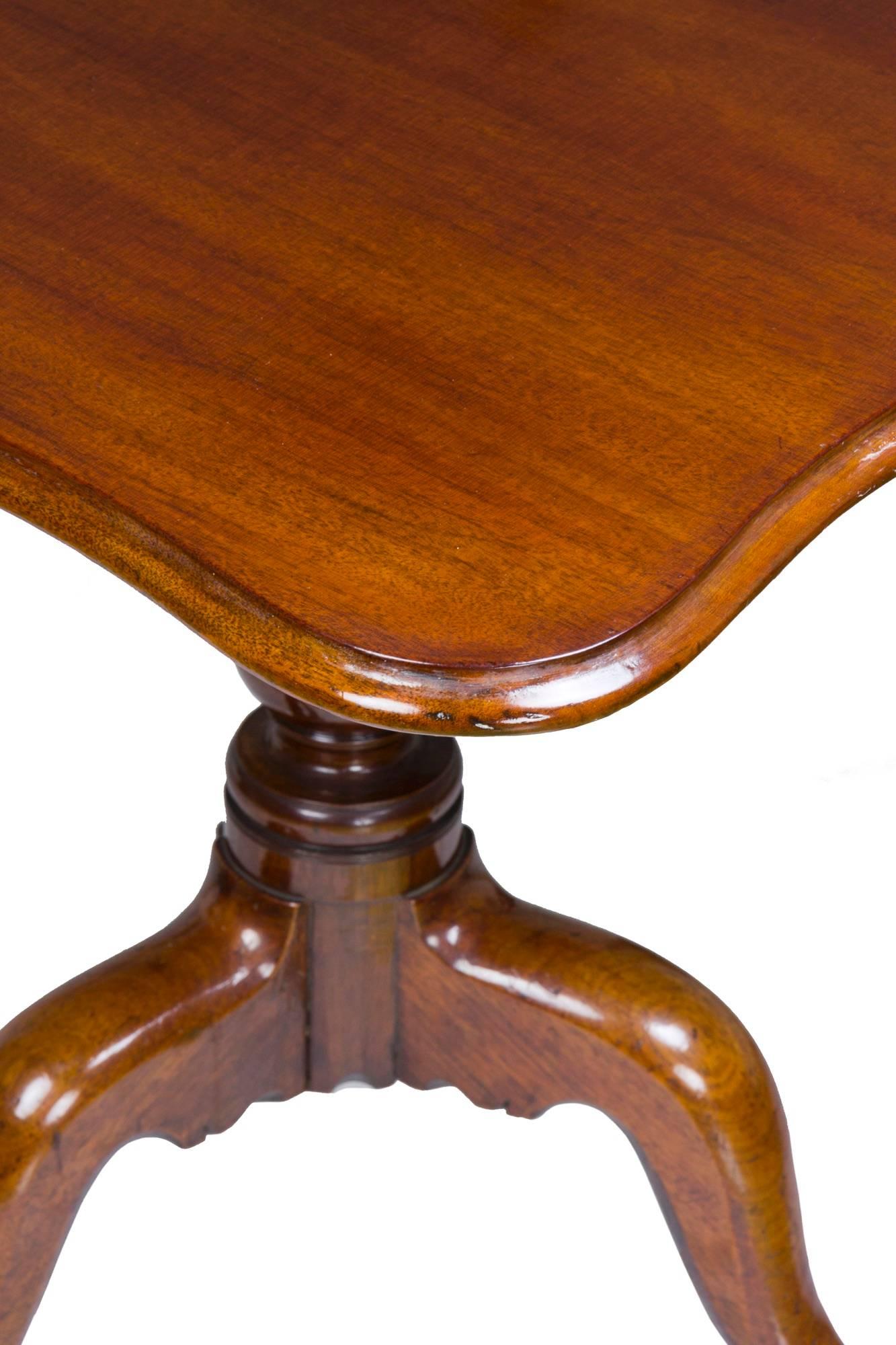 mahogany tilt top table