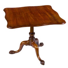 Chippendale Mahogany Serpentine Tilt-Top Tea Table, MA, circa 1770-1780