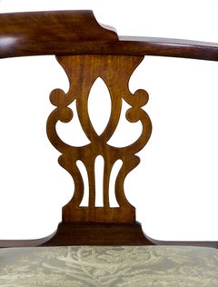 Fine Mahogany Chippendale Claw and Ball Corner Chair, New York, circa 1780