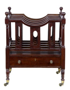 Sheraton Federal Mahogany Canterbury, American or English, circa 1800-1810
