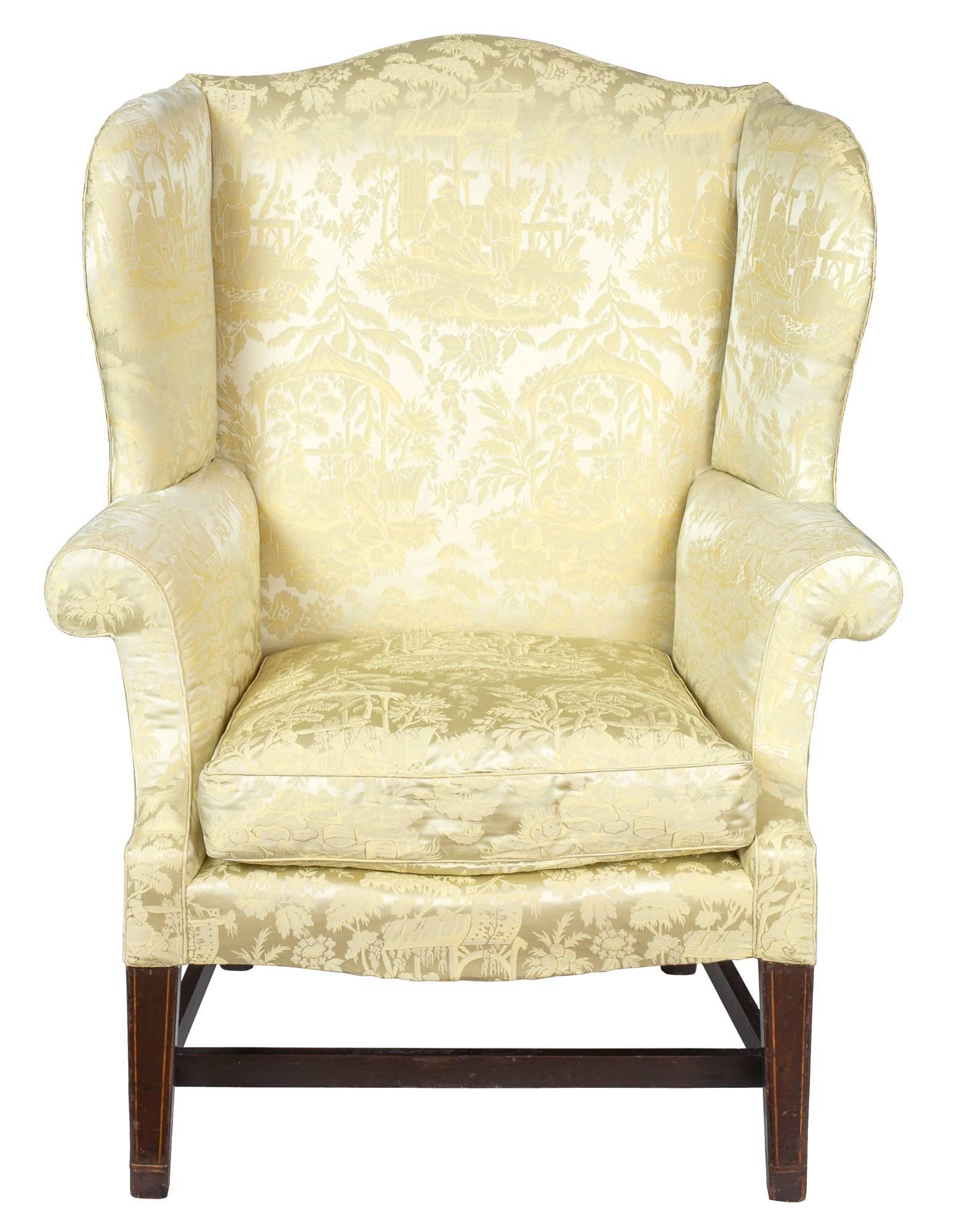 small wingback chair