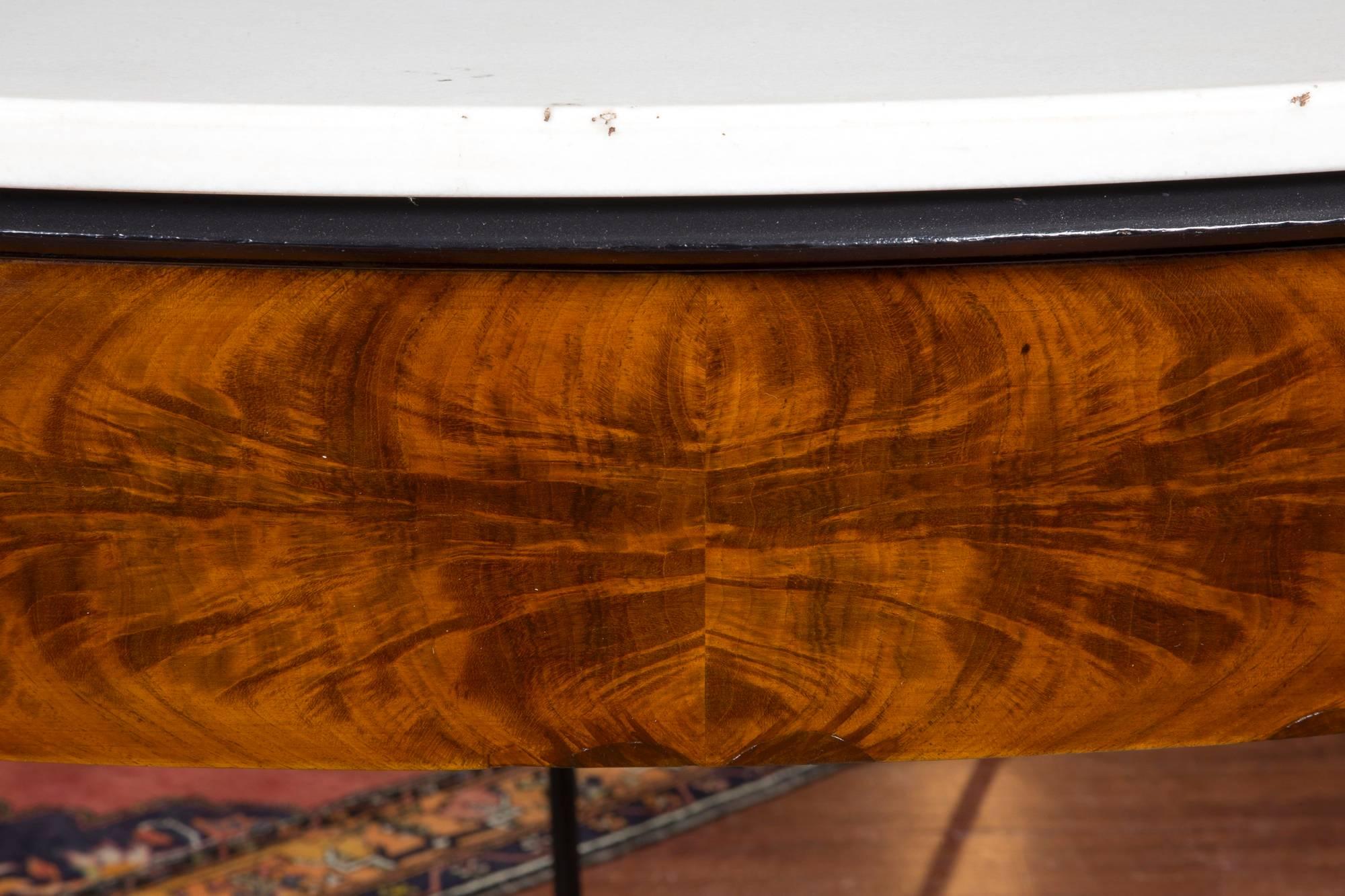 19th Century Pair of Mahogany and Marble Classical Pier Tables