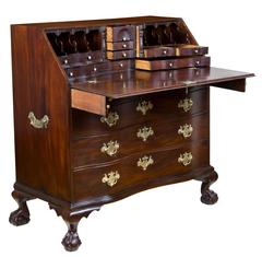 Chippendale Mahogany Desk with Amphitheater Interior, Boston, circa 1780