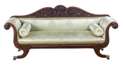 Carved Mahogany Classical Sofa, Salem circa 1815-1825 Attributed Samuel McIntire