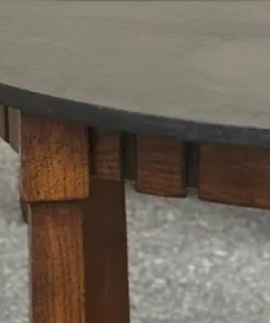 Vintage Rustic Spanish-Style Dining Set - Round Dining Table with Four Chairs 9