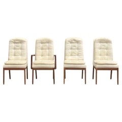 Set of 4 Mid-Century Modern Teak Dining Chairs