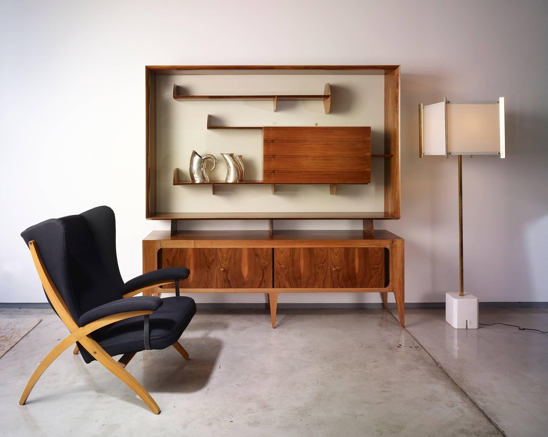 Veneer Gio Ponti Cabinet and Sideboard for Singer & Sons For Sale