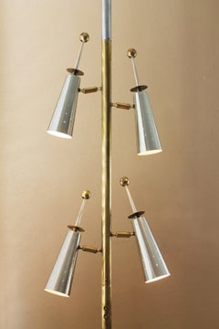Stiffel Futura Tension Pole Lamp! Original 1959 Atomic Mid Century Modern Rare