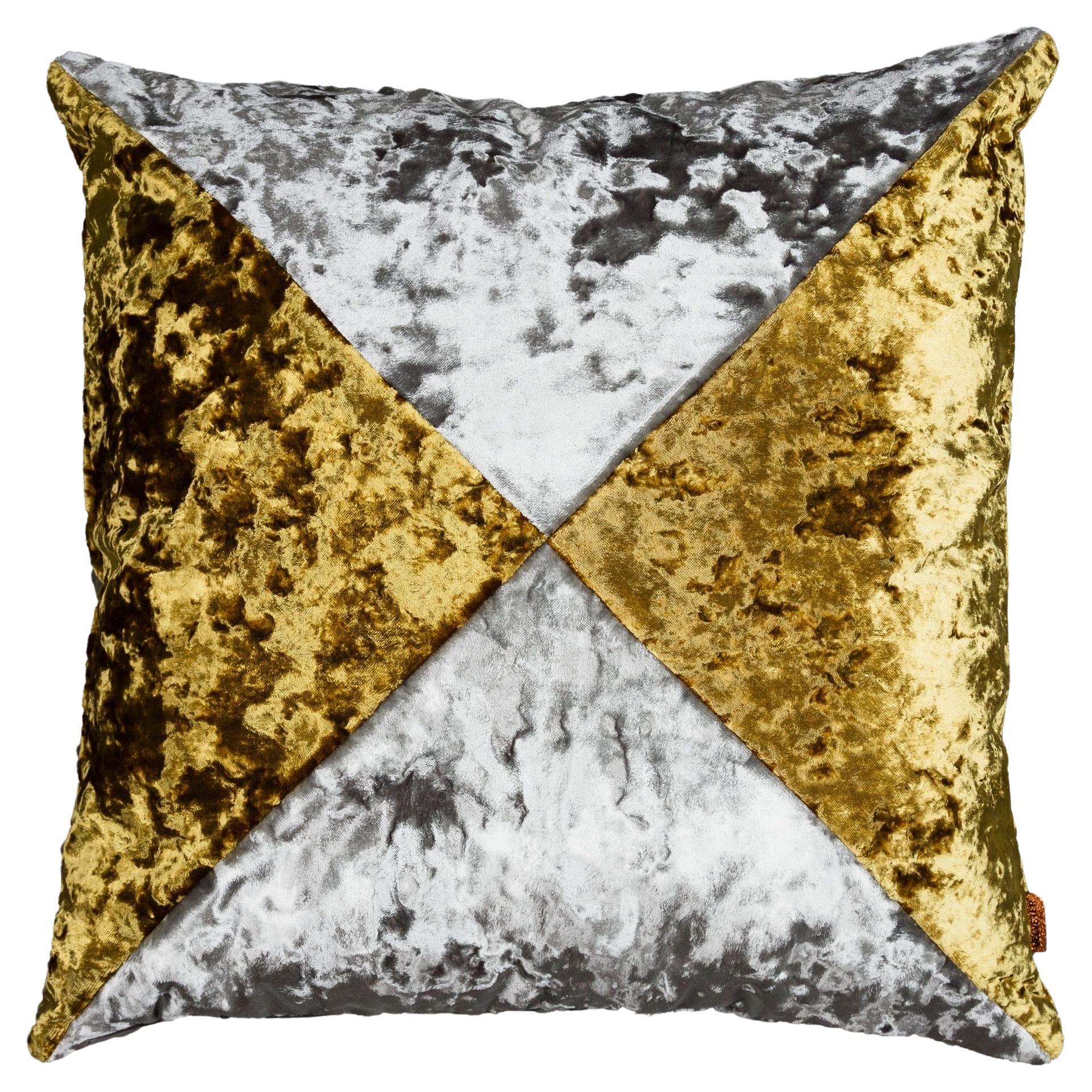 Royal- Crushed Velvet  high end decor pillow For Sale