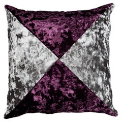 Orquid- Crushed velvet high end decor pillow by Mar de Doce