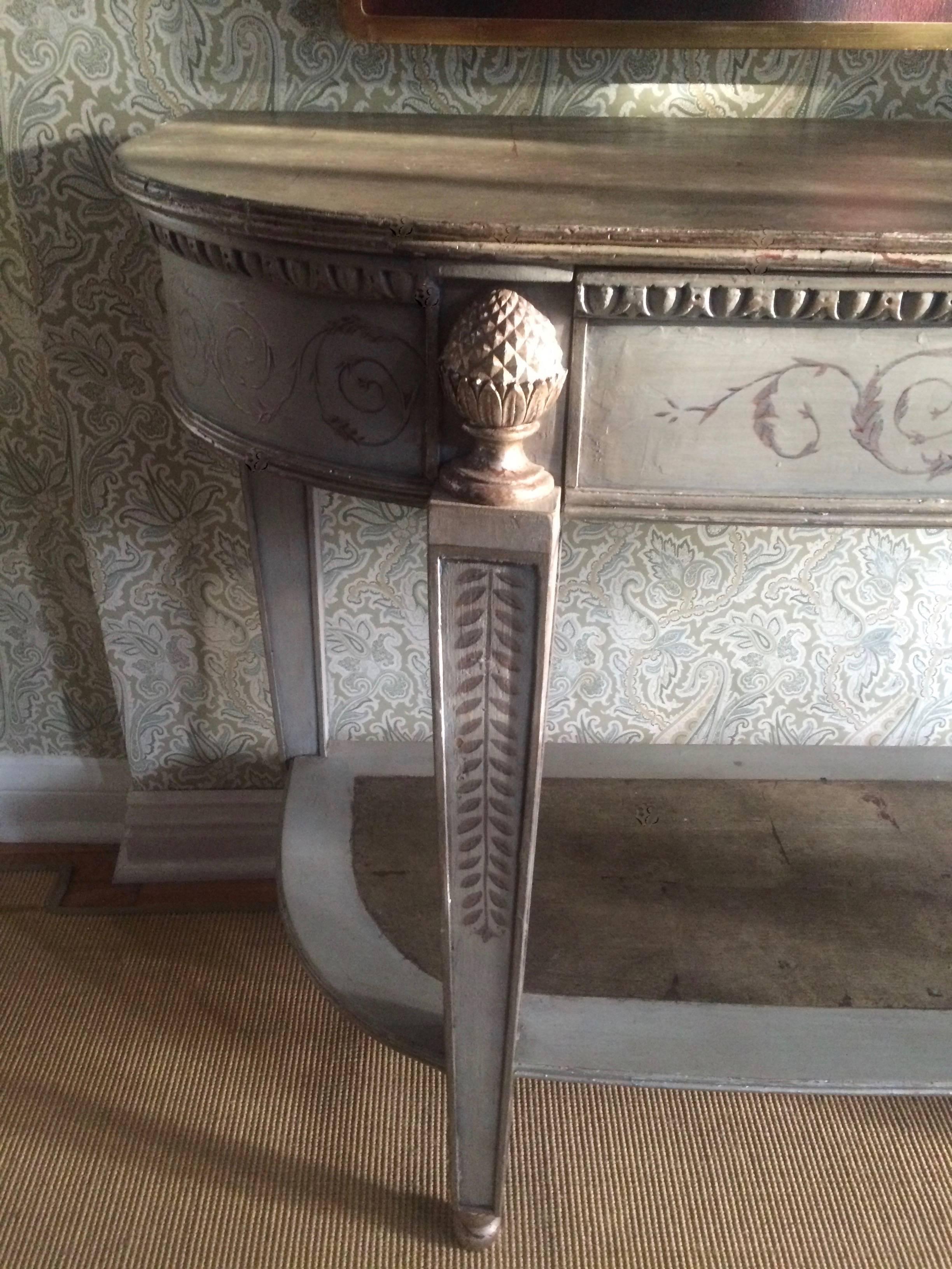 hand painted console tables